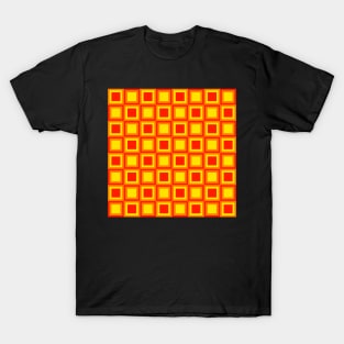 retro seventies style check pattern T-Shirt